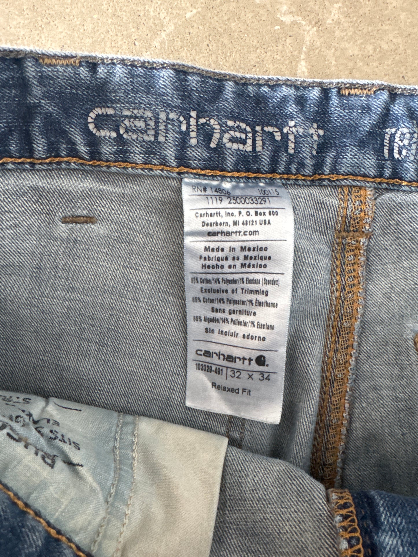 Vintage Carhartt Relaxed Fit Distressed Double Knee Pants