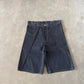 Kraftwork Uniform Raw Indigo Denim Cross Hatch Slub Baggy Shorts