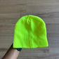 Batman Highlighter Yellow Skully Beanie Hat