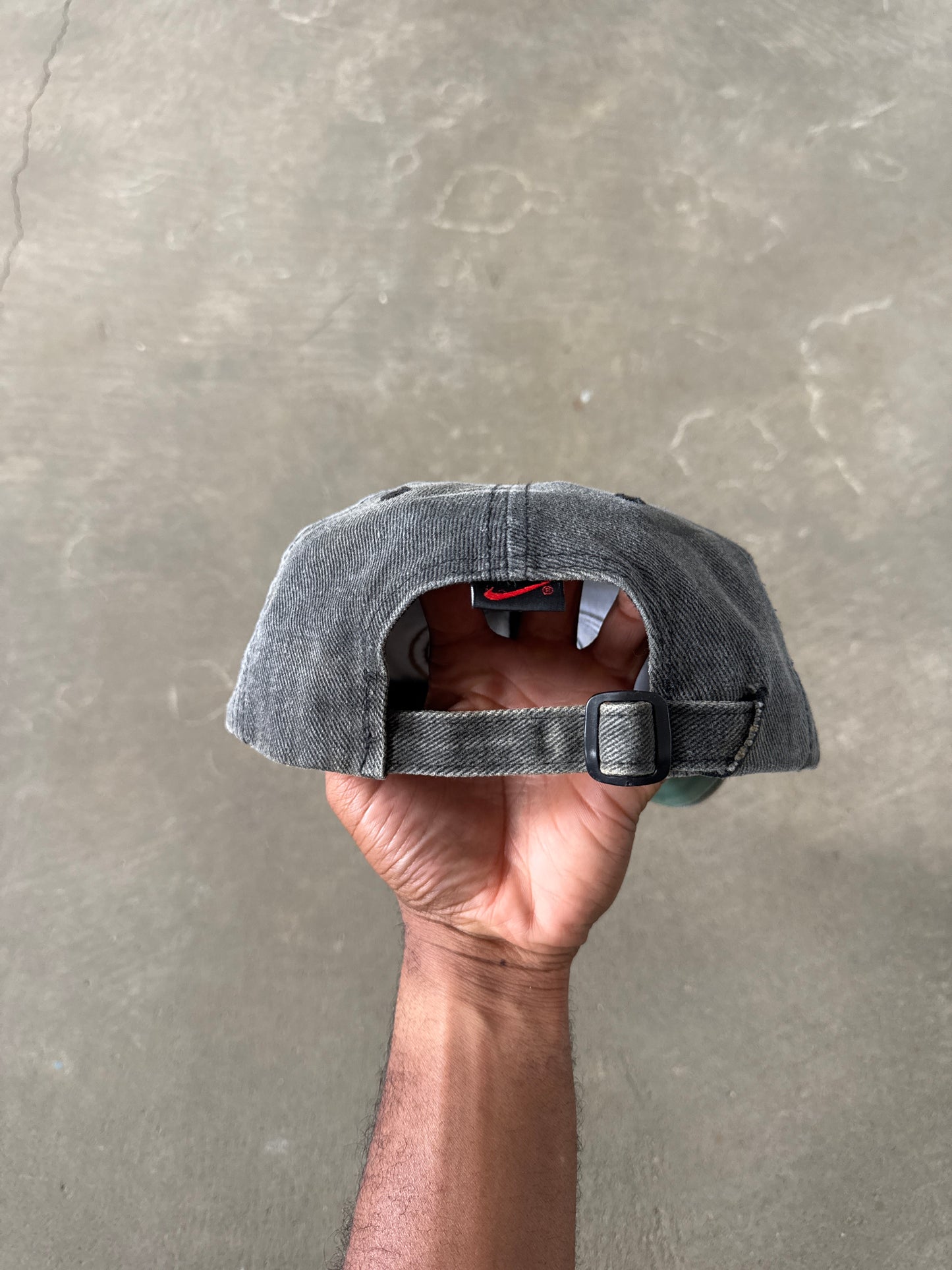 Vintage 90s Nike Faded 3D Swoosh Strapback Hat