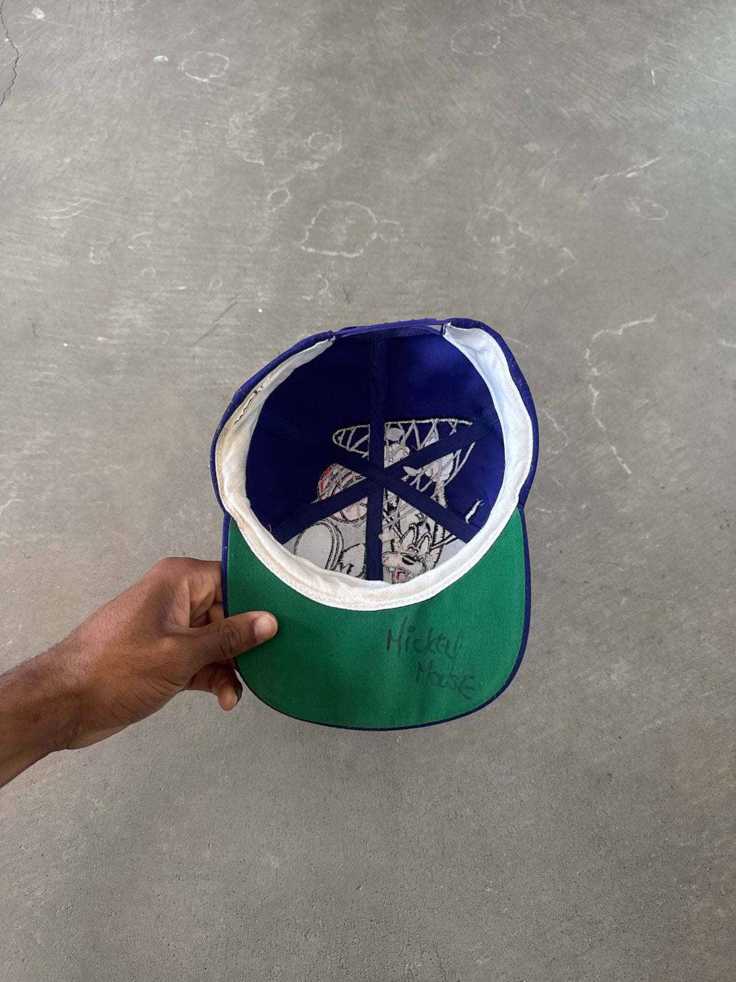 Vintage 90s Disney Goofy Basketball Embroidered SnapBack Hat