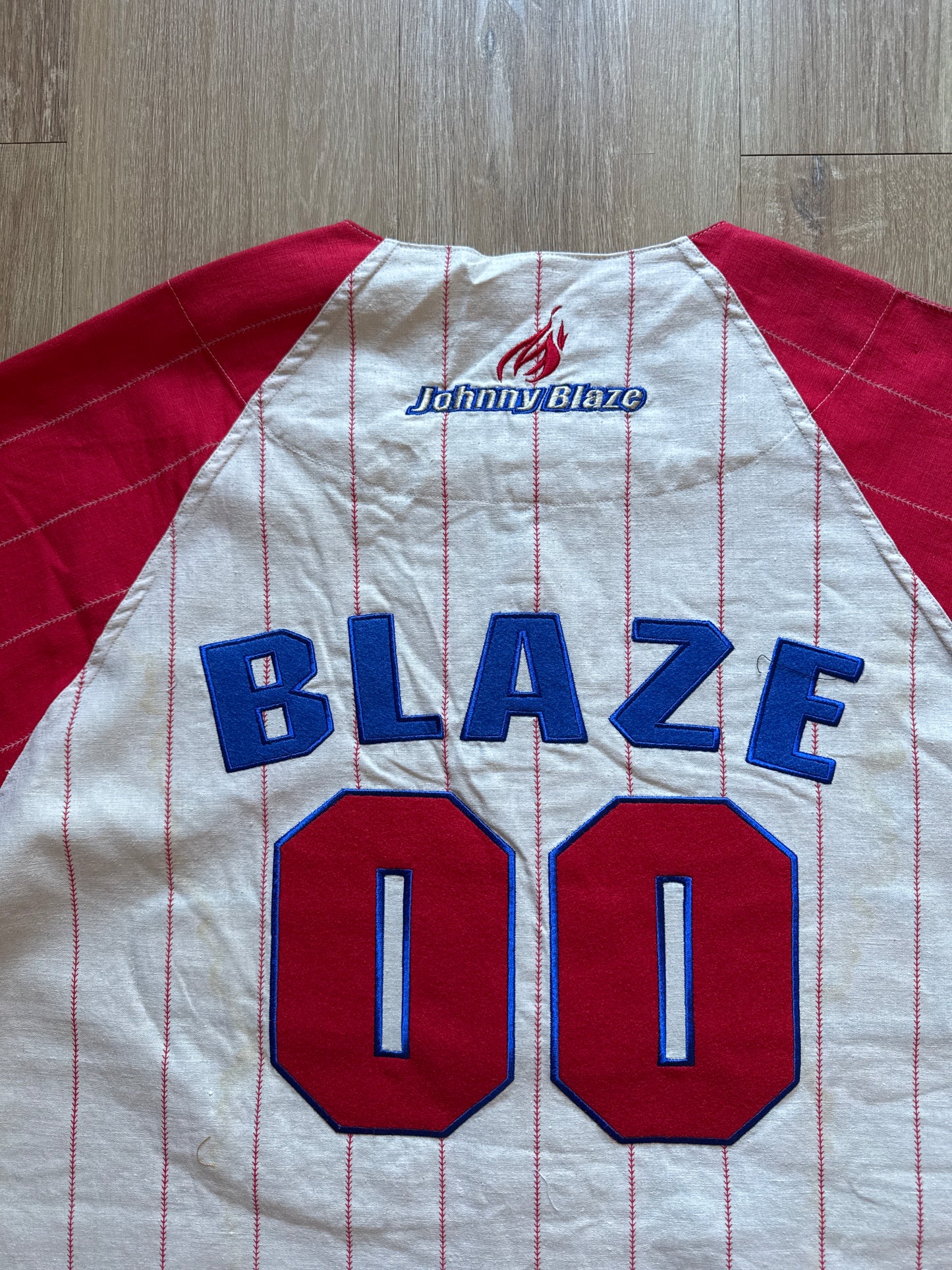 Vintage 90s Y2K Johnny Blaze Method Man Wu-Tang Clan Rap Hip-Hop Old School Baseball Jersey