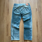 Y2K Levi’s 501 Straight Leg Button-Fly Sunfaded Blue Denim Jeans
