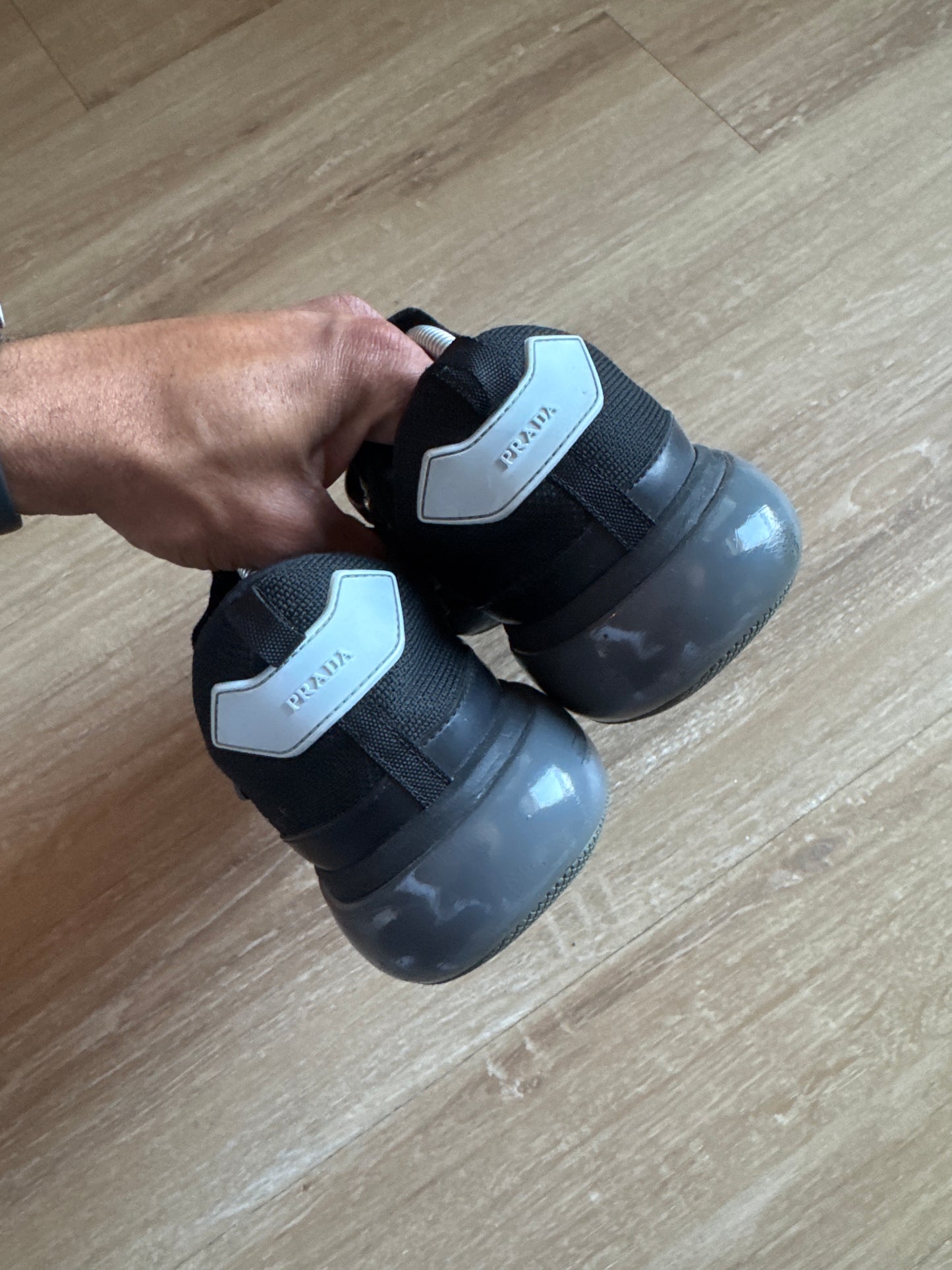 Prada Cloudbust Sneakers Black White