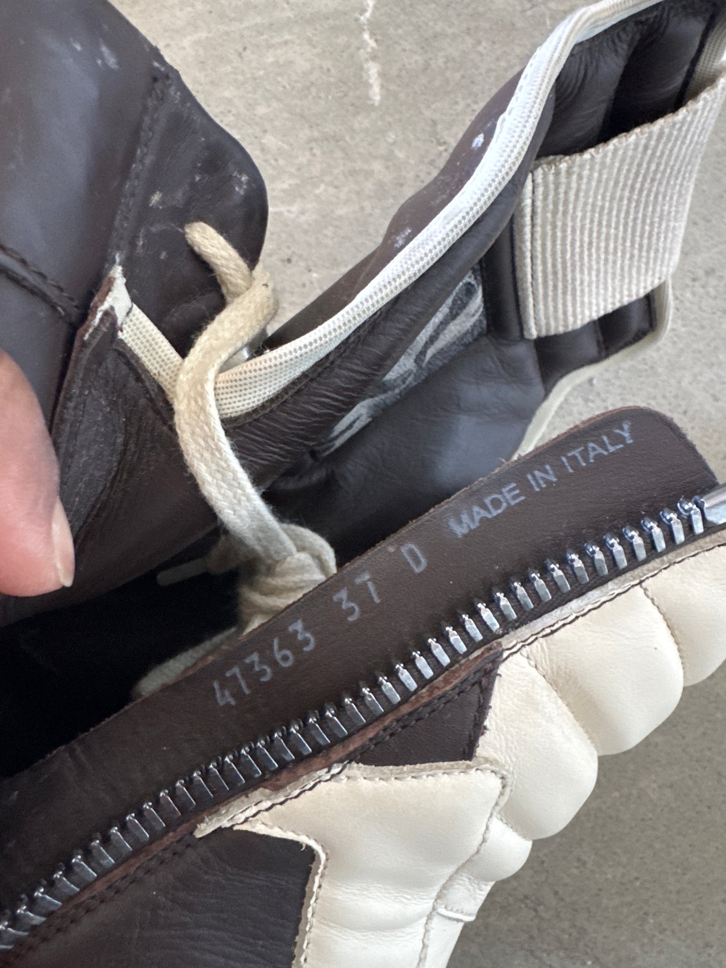 Rick Owen’s Women’s Geobasket Brown Milk