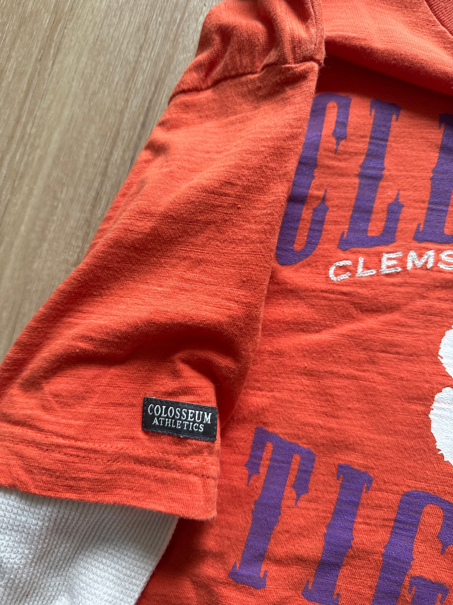 Y2K Colosseum University Of Clemson Tigers Long Sleeve Thermal Tee