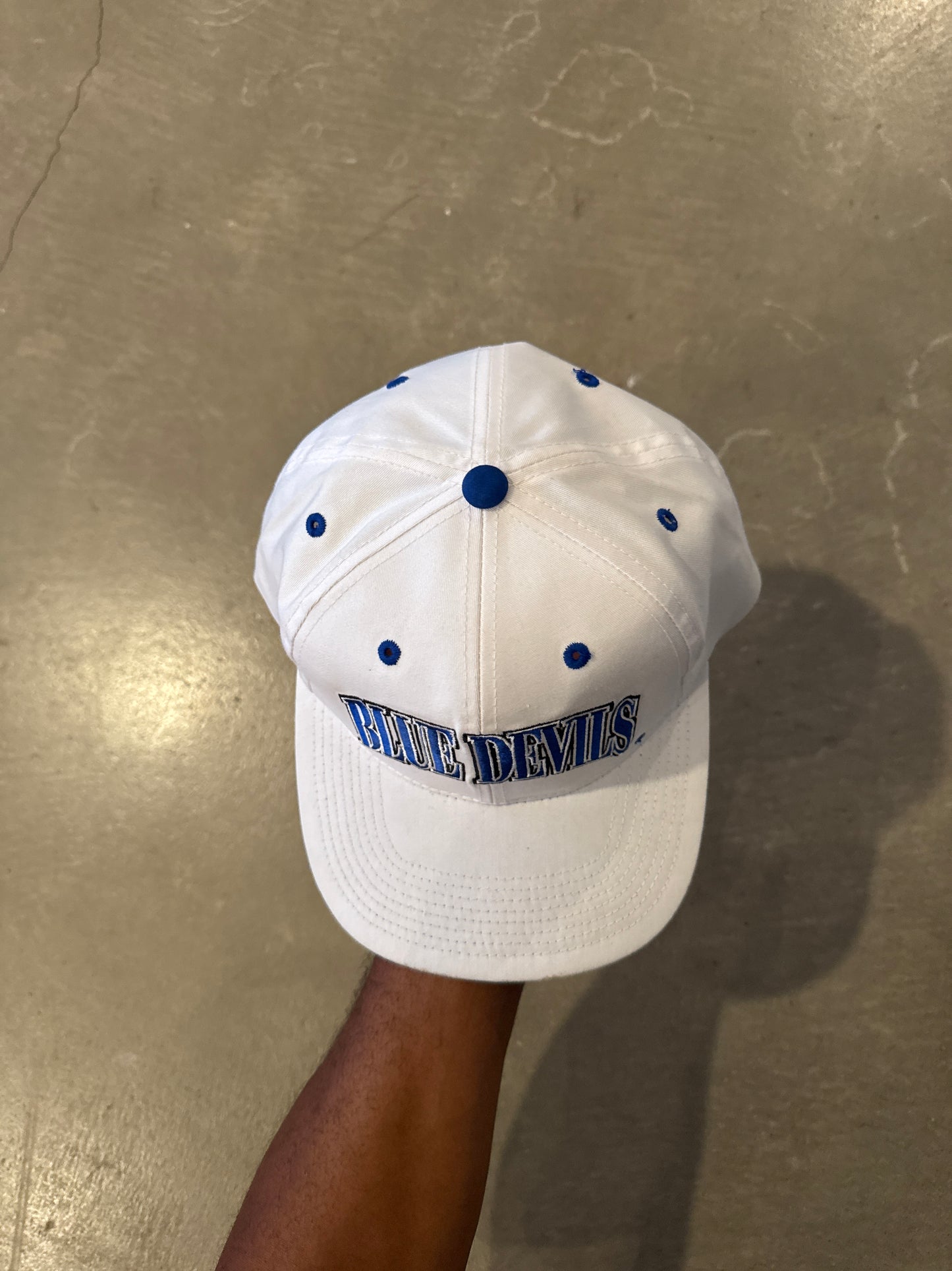 Vintage 90s Collegiate Sportswear Duke University Blue Devils Snapback Hat