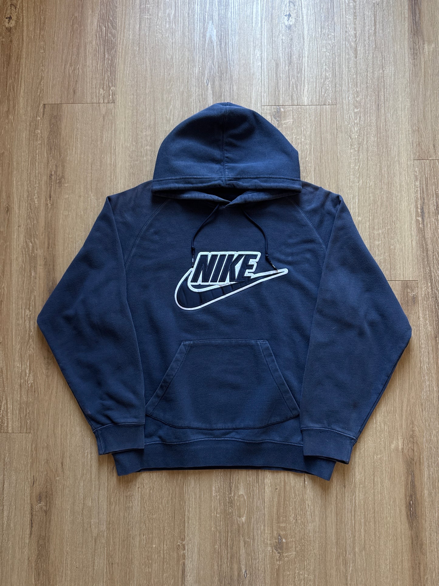 Vintage Nike Navy Embroidered Logo Hoodie