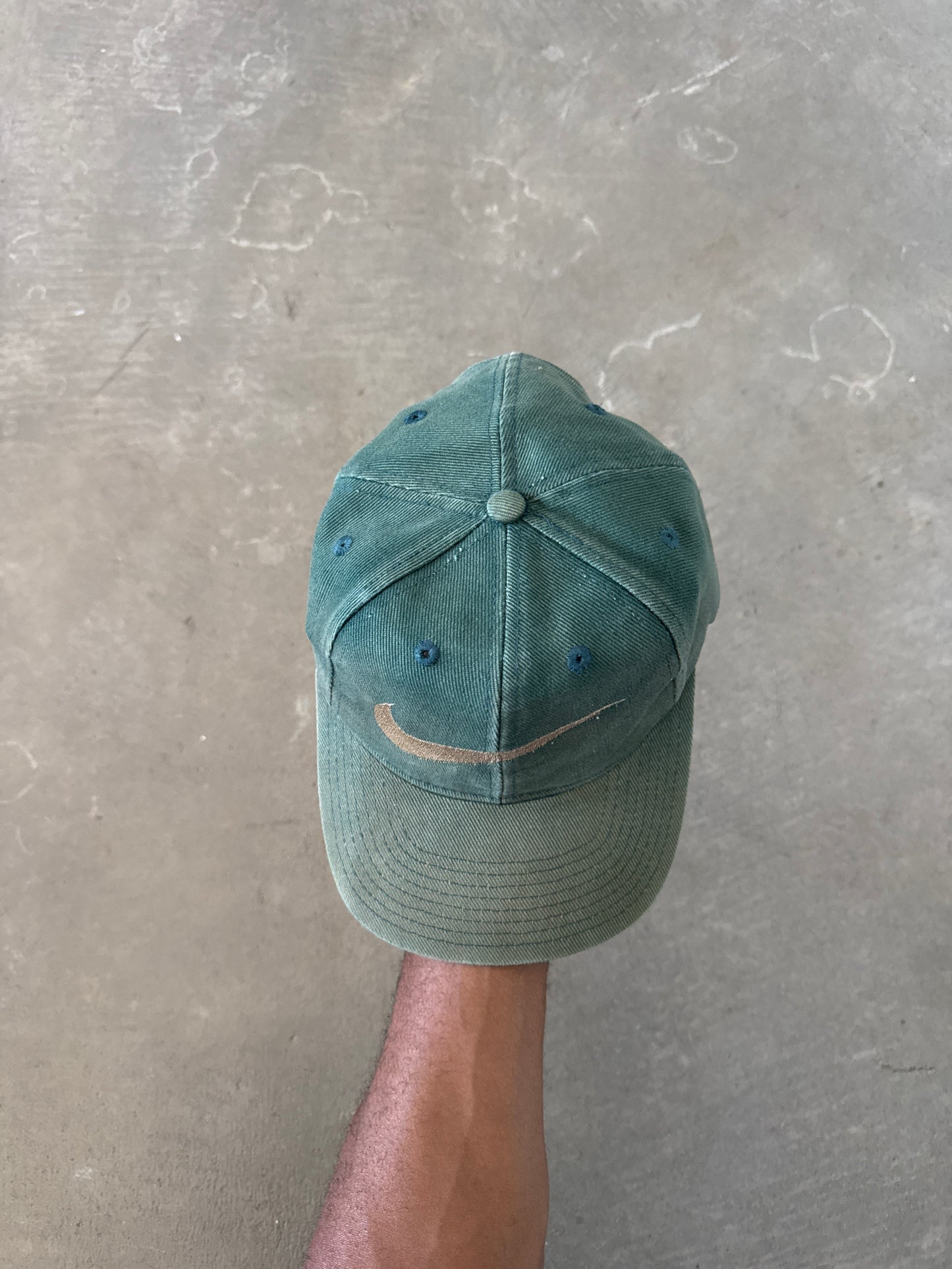 Vintage 90s Nike Distressed Faded Snap Back Hat