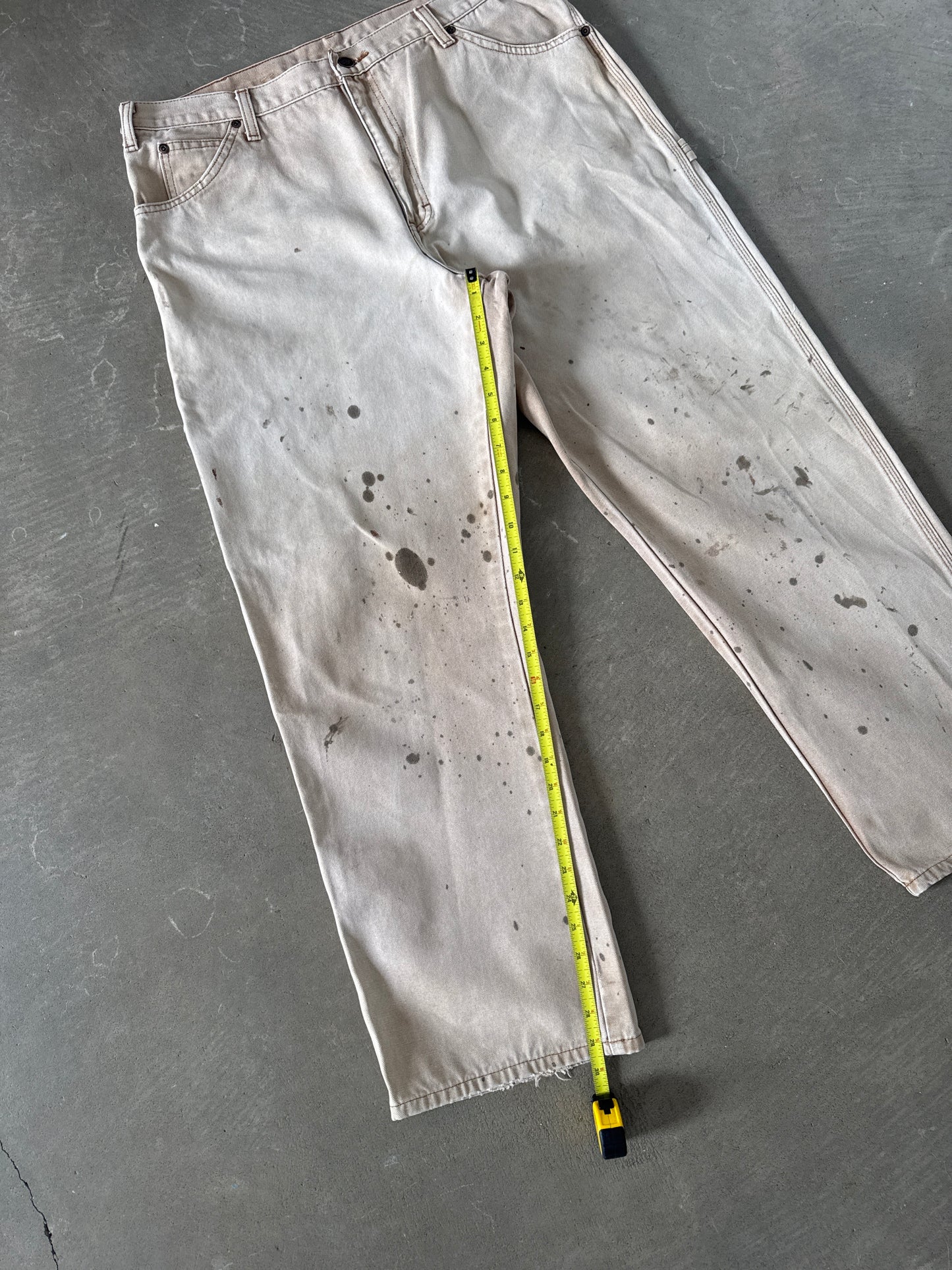 Vintage Dickies Distressed Faded Tan Carpenter Pants