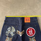 Evisu Embroidered Japanese Art Selvedge Denim Jeans
