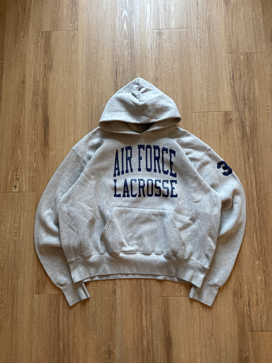 Vintage Eagle Air Force Lacrosse Super Heavyweight Hoodie