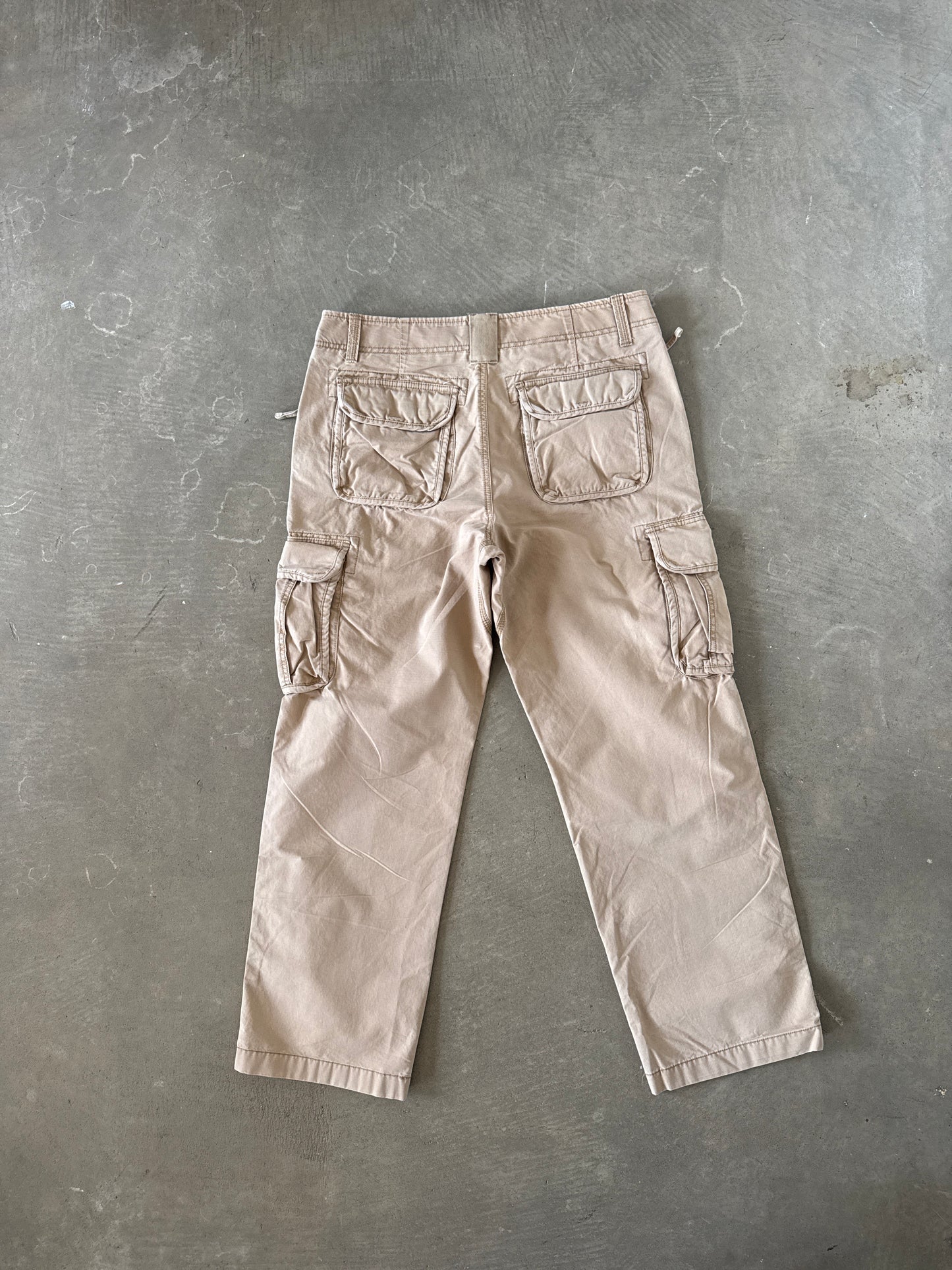 Vintage L.L. Bean Light Tan Utility Cargo Pants