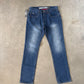 Y2K Contender Slim Straight Dark Washed Denim Jeans