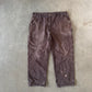 Vintage Carhartt Faded Distressed Brown Dungaree Fit Carpenter Pants