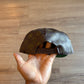 Vintage 90s Monogram Leather Designer Snap Back Hat