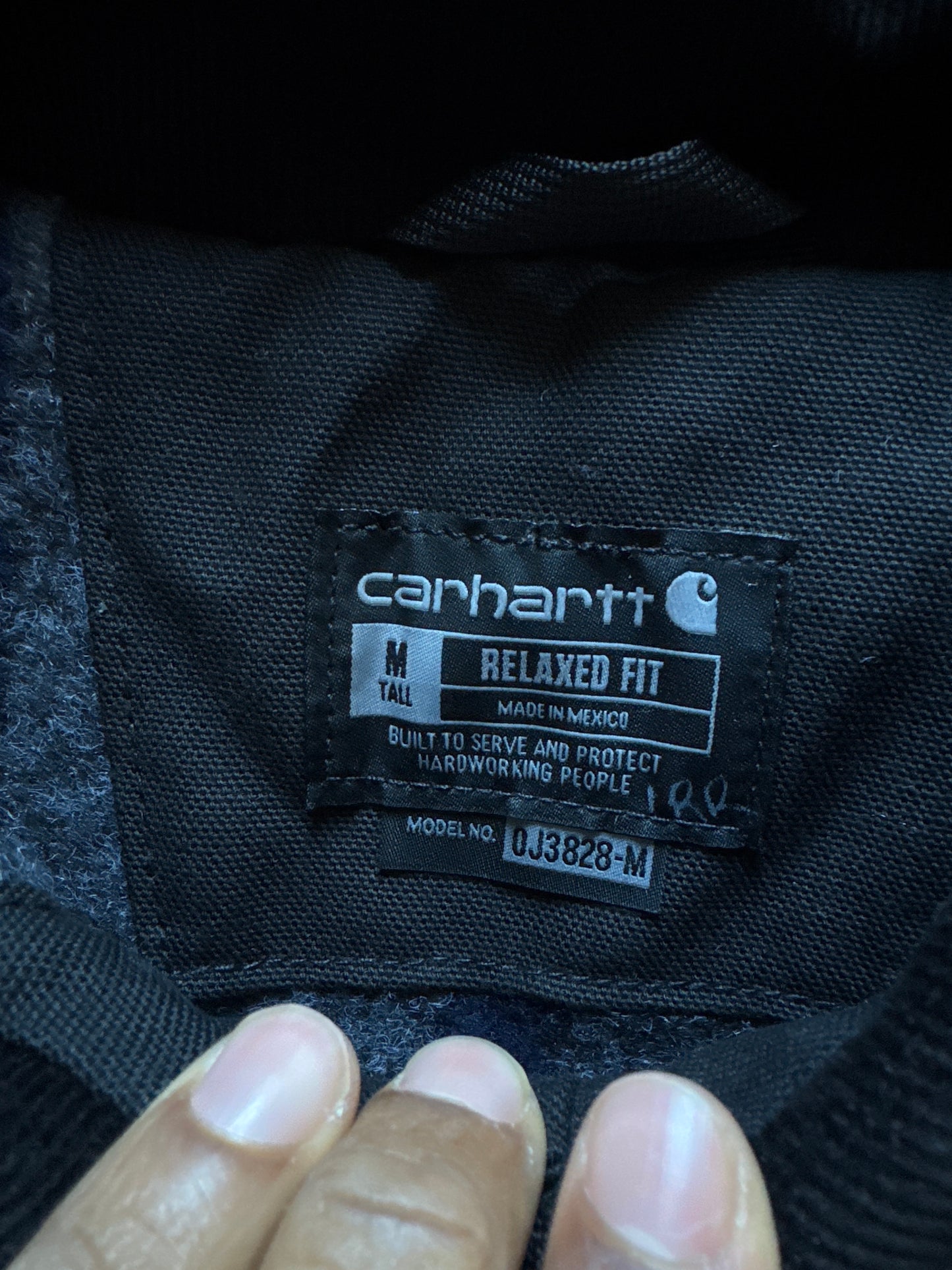 Carhartt Black Duck Blanket Lined Detroit Jacket