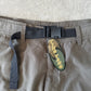 Vintage Y2K Ying Yang Baggy Olive Green Hiking Pants