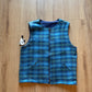 Vintage 90s Be-Bop Plaid Cargo Reversible Vest