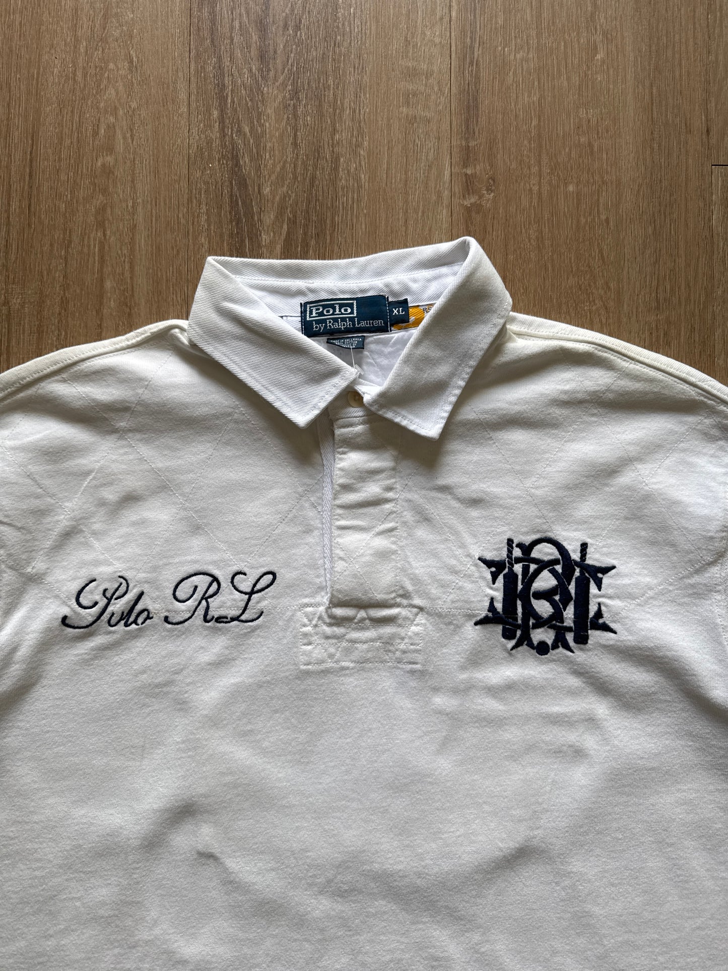 Vintage Polo Ralph Lauren Crest Nautical Collared Shirt
