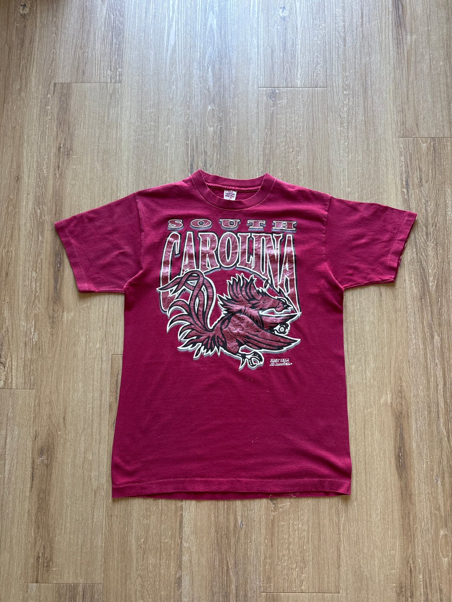Vintage 90s First Team University Of South Carolina Gamecocks Tee