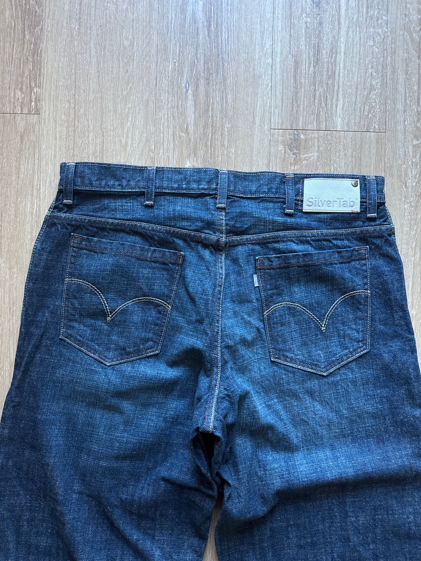 Vintage Levi’s Silver Tab Baggy Dark Blue Denim Jeans