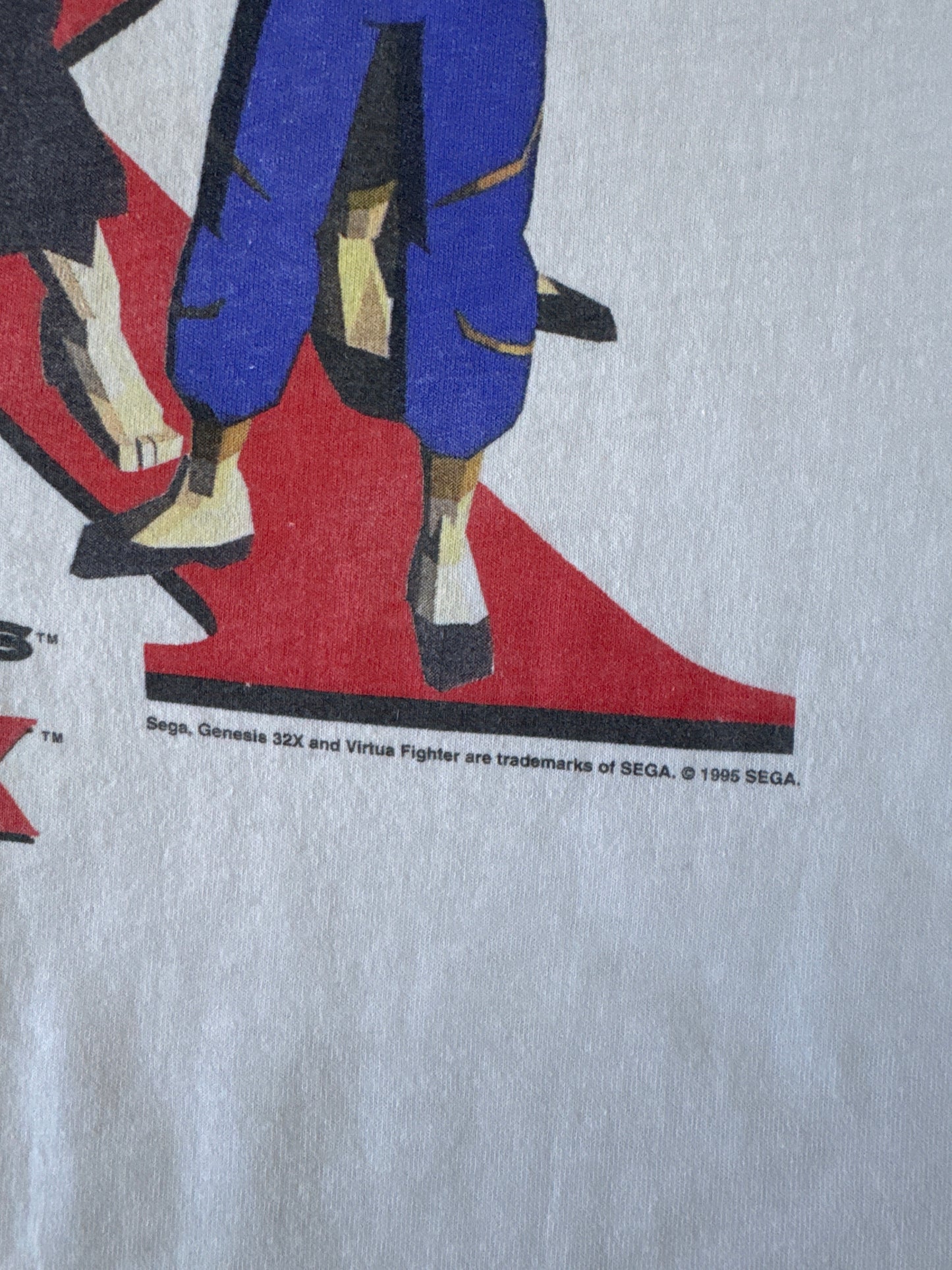 Vintage 1995 Sega Genesis Virtua Fighter Sega Genesis 32X Promo Tee