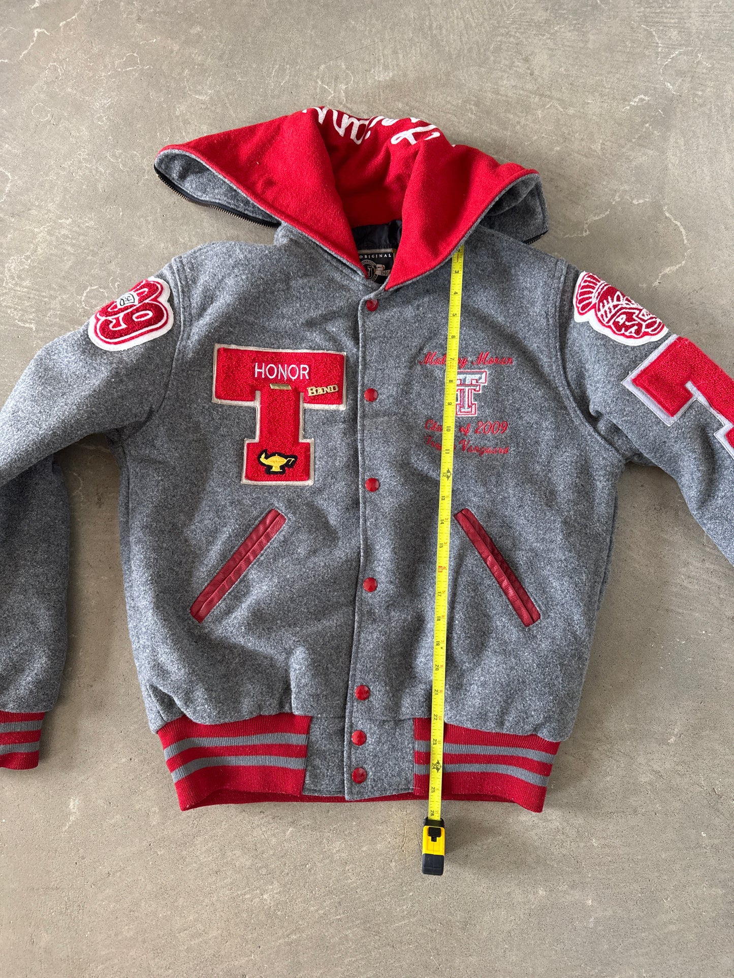 Y2K 2009 Trojans Vanguard Honors Band Varsity Letterman Jacket