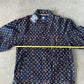 Vintage 90s Veezo Wear Monogram Designer Denim Jean Jacket