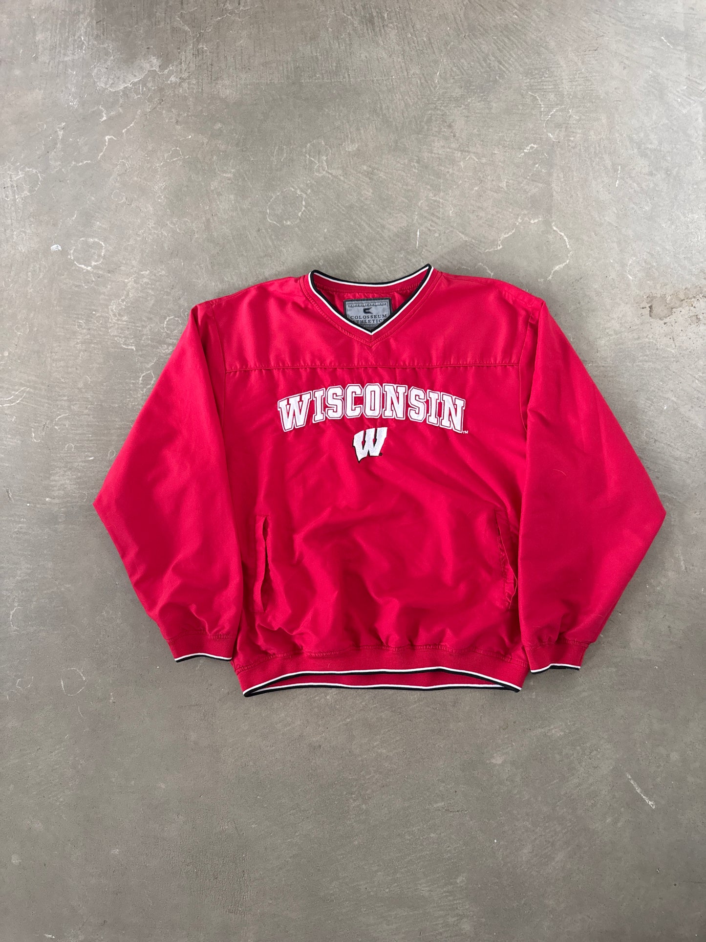 Vintage Colosseum Athletics University Of Wisconsin Badger Pullover