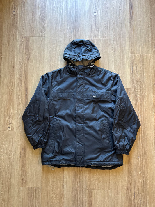 Vintage Nike Y2K Fleece Nylon Parka Jacket