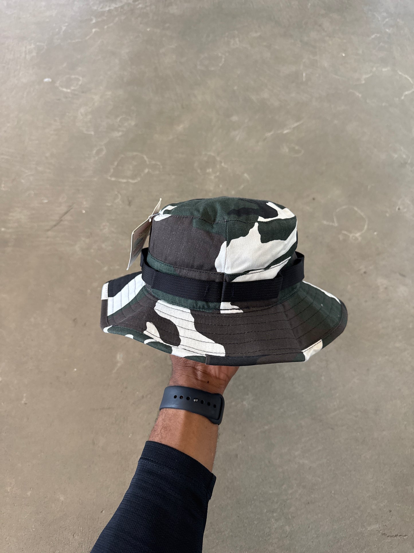 Vintage Propper U.S. Military Woodland Camo Boonie Bucket Hat