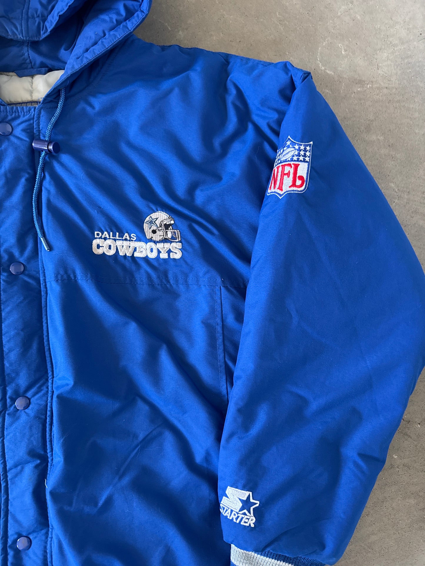 Vintage 90s Starter Dallas Cowboys Puffer Jacket
