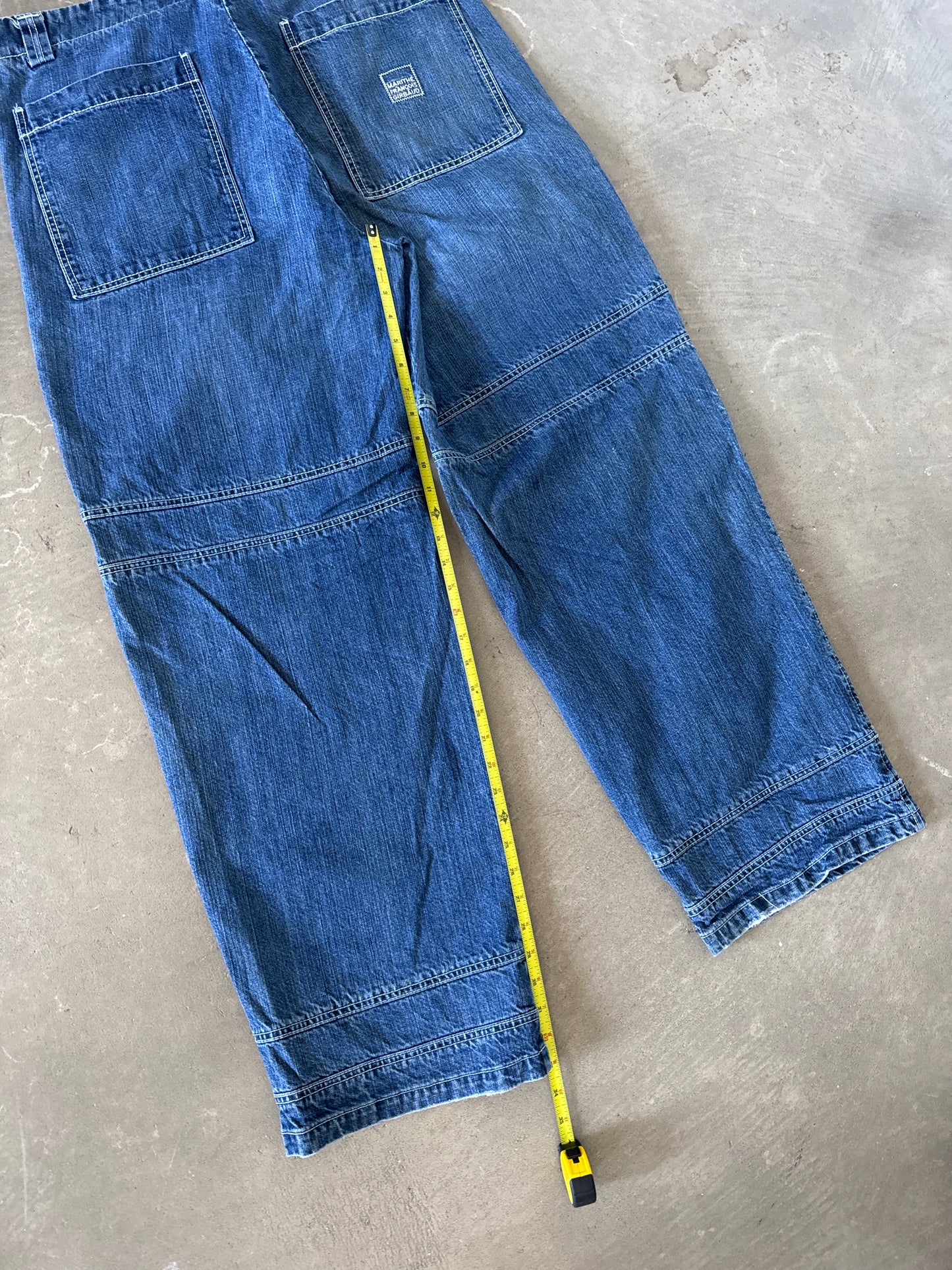 Vintage Y2K Marithe + Francois Girbaud Baggy Bondage Denim Jeans