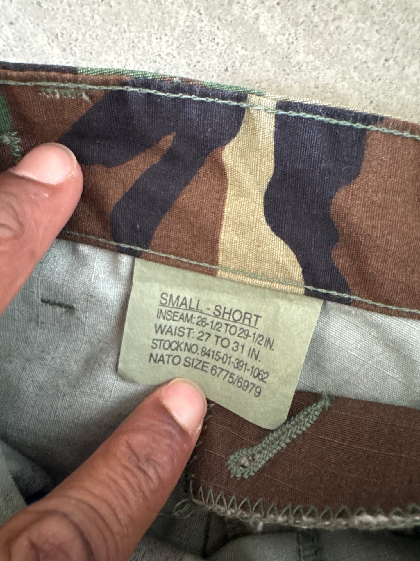 Vintage Military Camo Cargo Pants