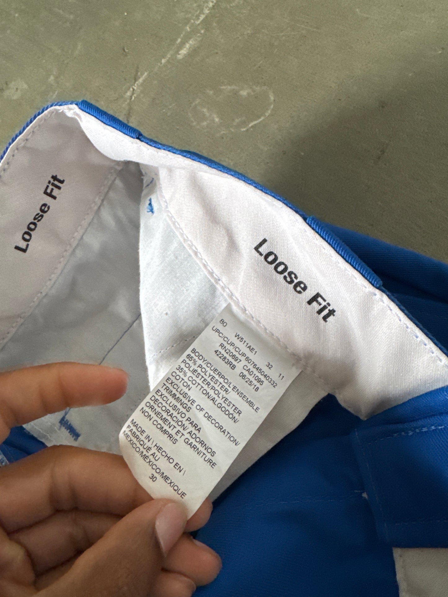 Dickies Loose Fit Blue Chino Long Shorts