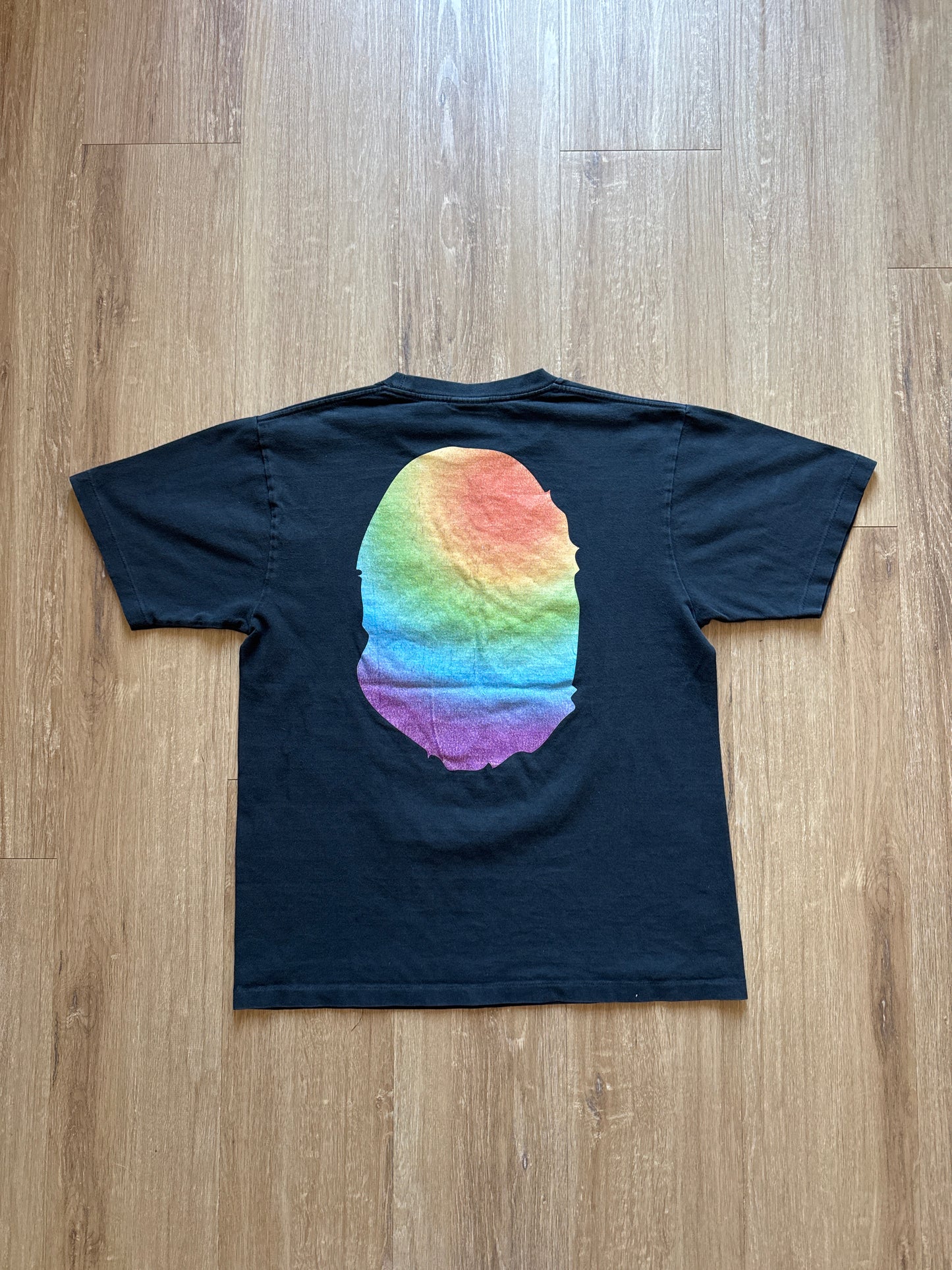 A Bathing Ape Bape Rainbow Big Ape Head Tee
