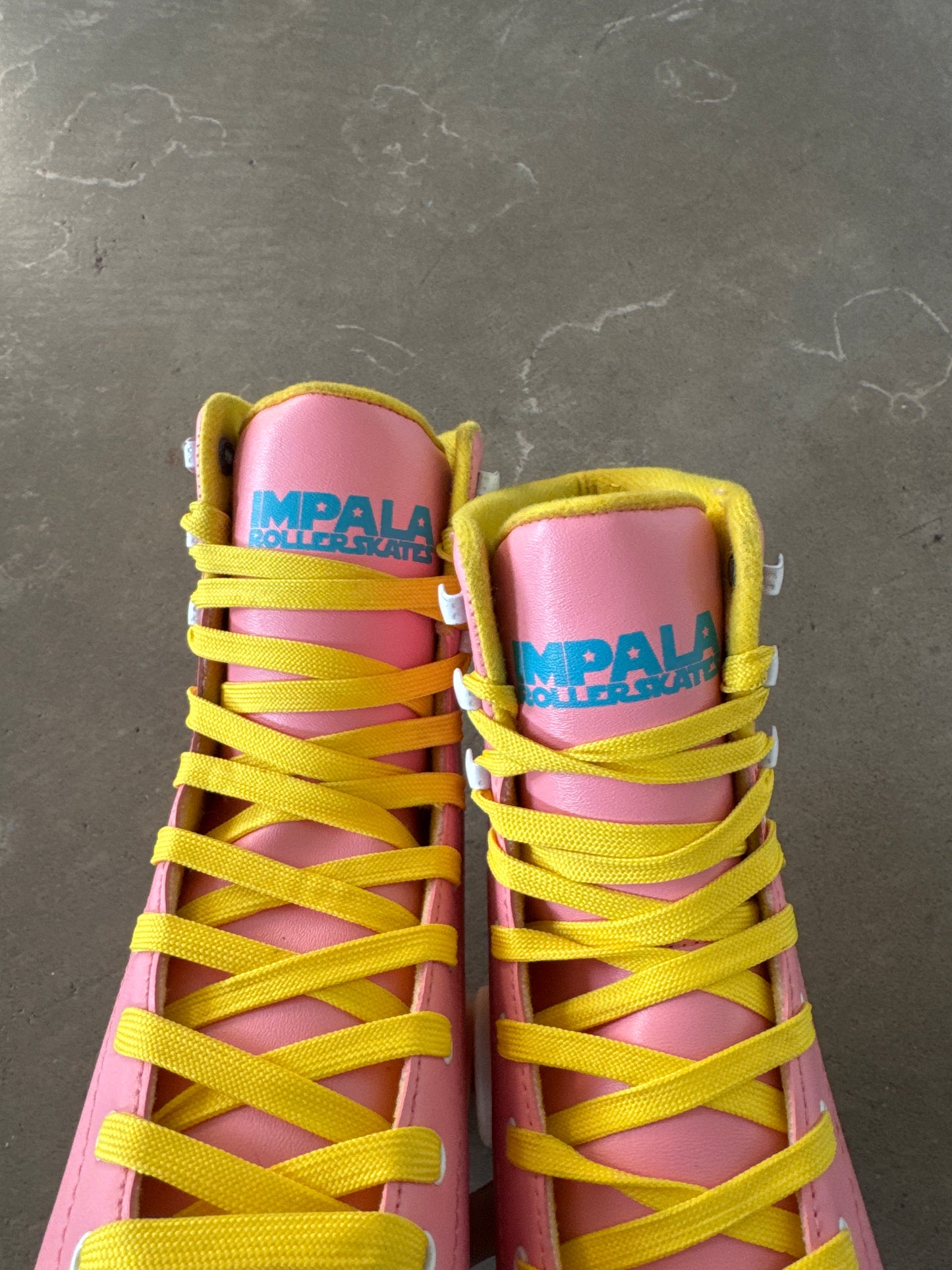 Impala Sidewalk Quad Women’s Roller Skates Vegan Leather Pink Yellow