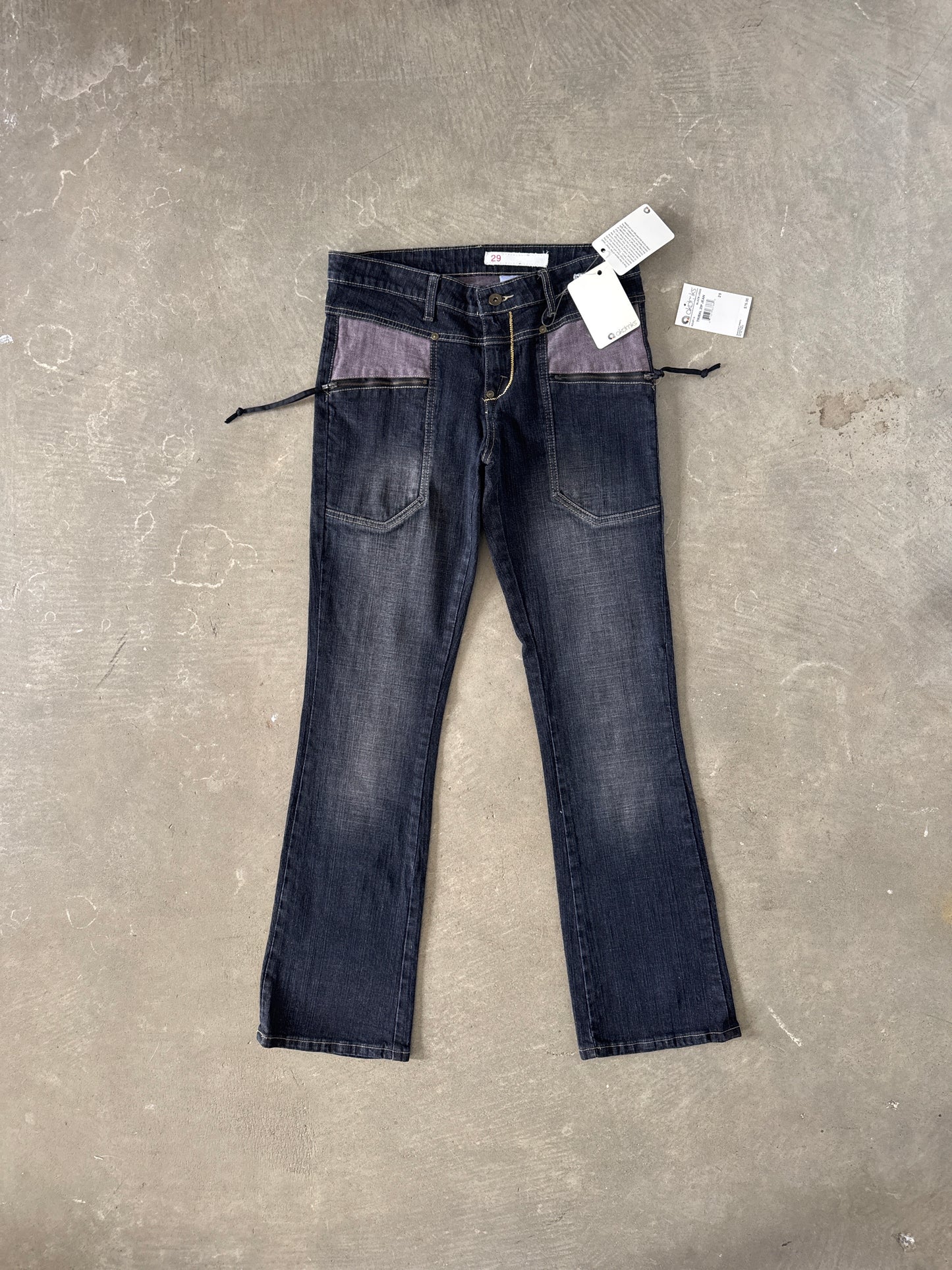 Vintage Y2K Women’s Akdmks Akademiks Low Rise Bootcut Zip Denim Jeans