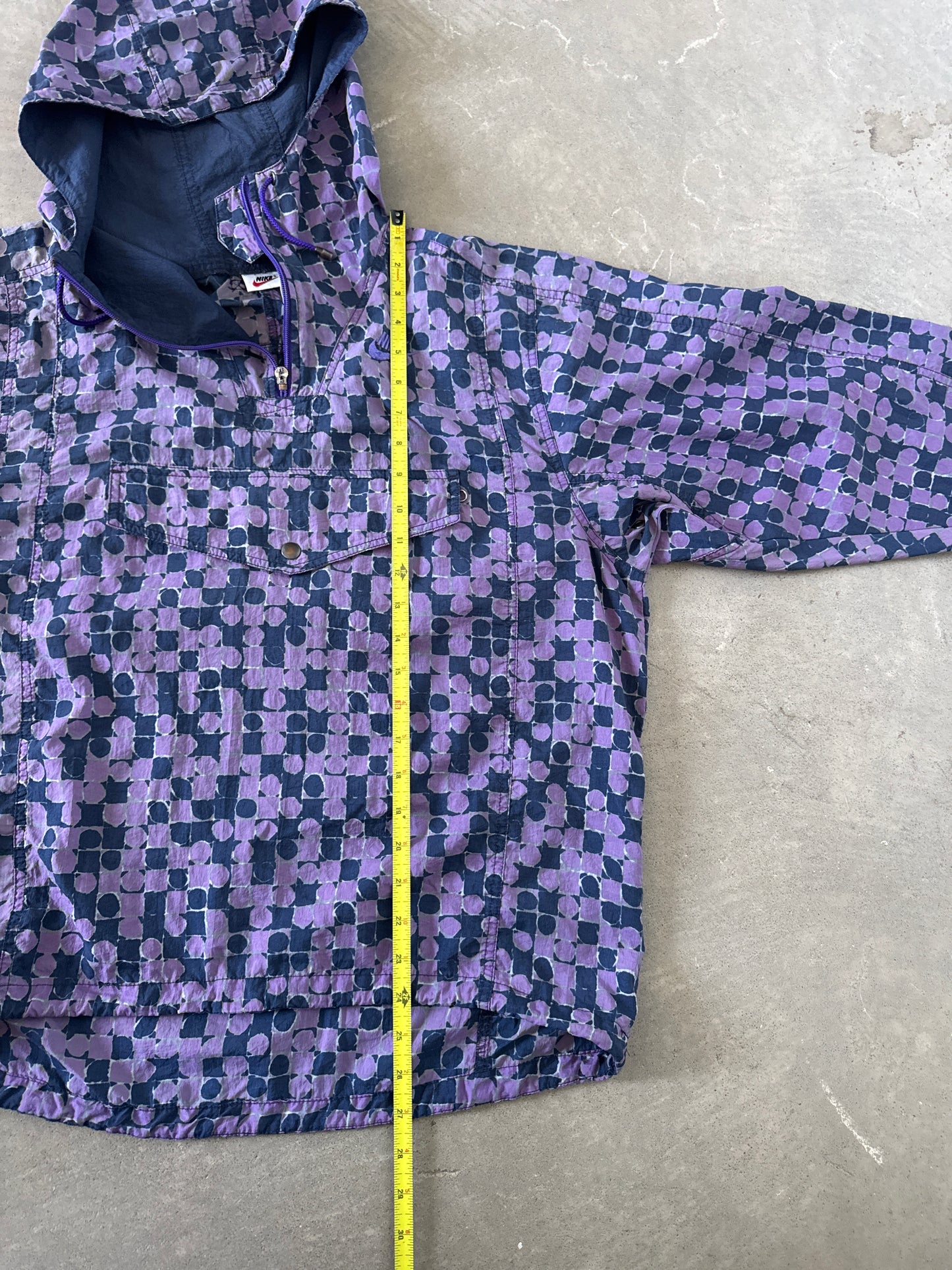 Vintage 90s Nike Kangaroo Pocket Parka Windbreaker Jacket