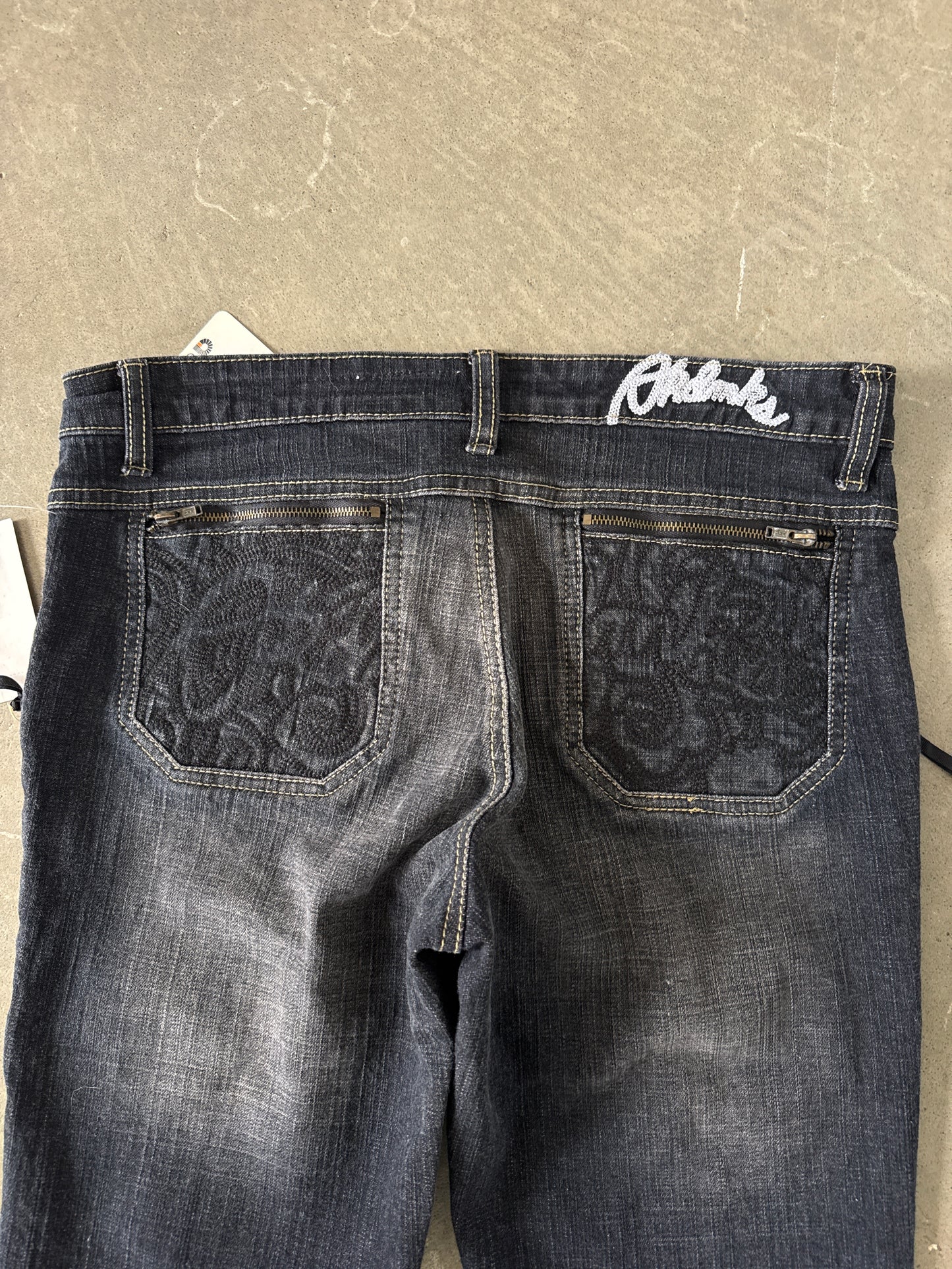 Vintage Y2K Women’s Akdmks Akademiks Low Rise Bootcut Zip Denim Jeans