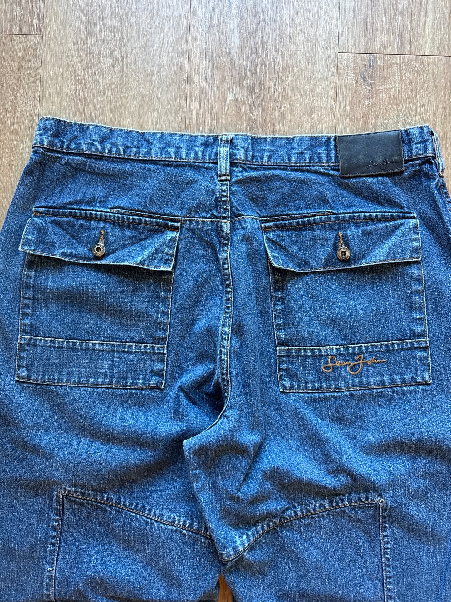 Vintage Y2K Sean John Denim Cargo Jeans