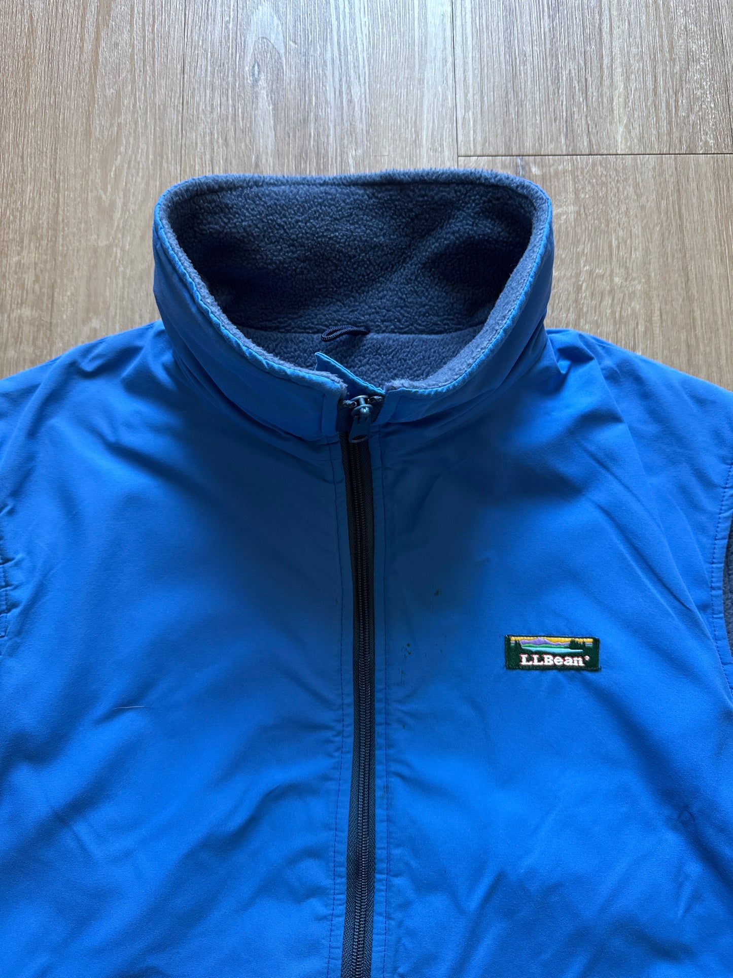 Vintage L.L. Bean Freeport Maine Fleece Lined Vest