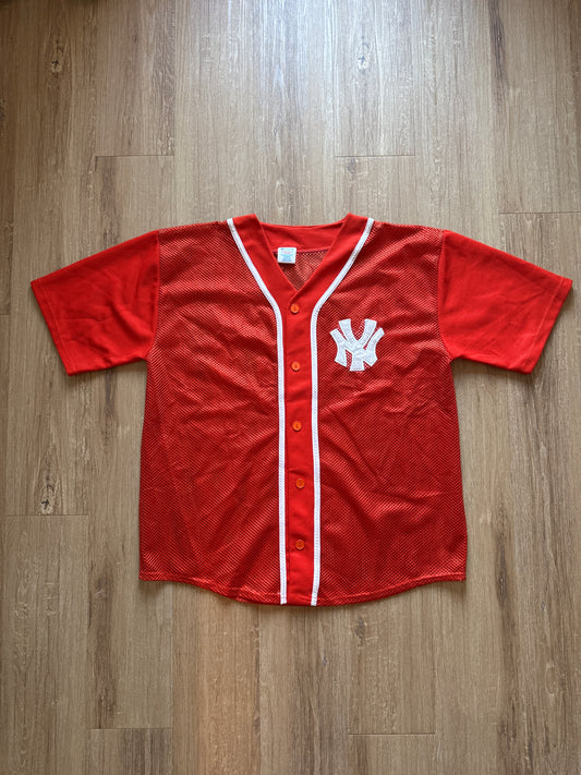 Vintage Champion New York Yankees Orange Baseball Jersey