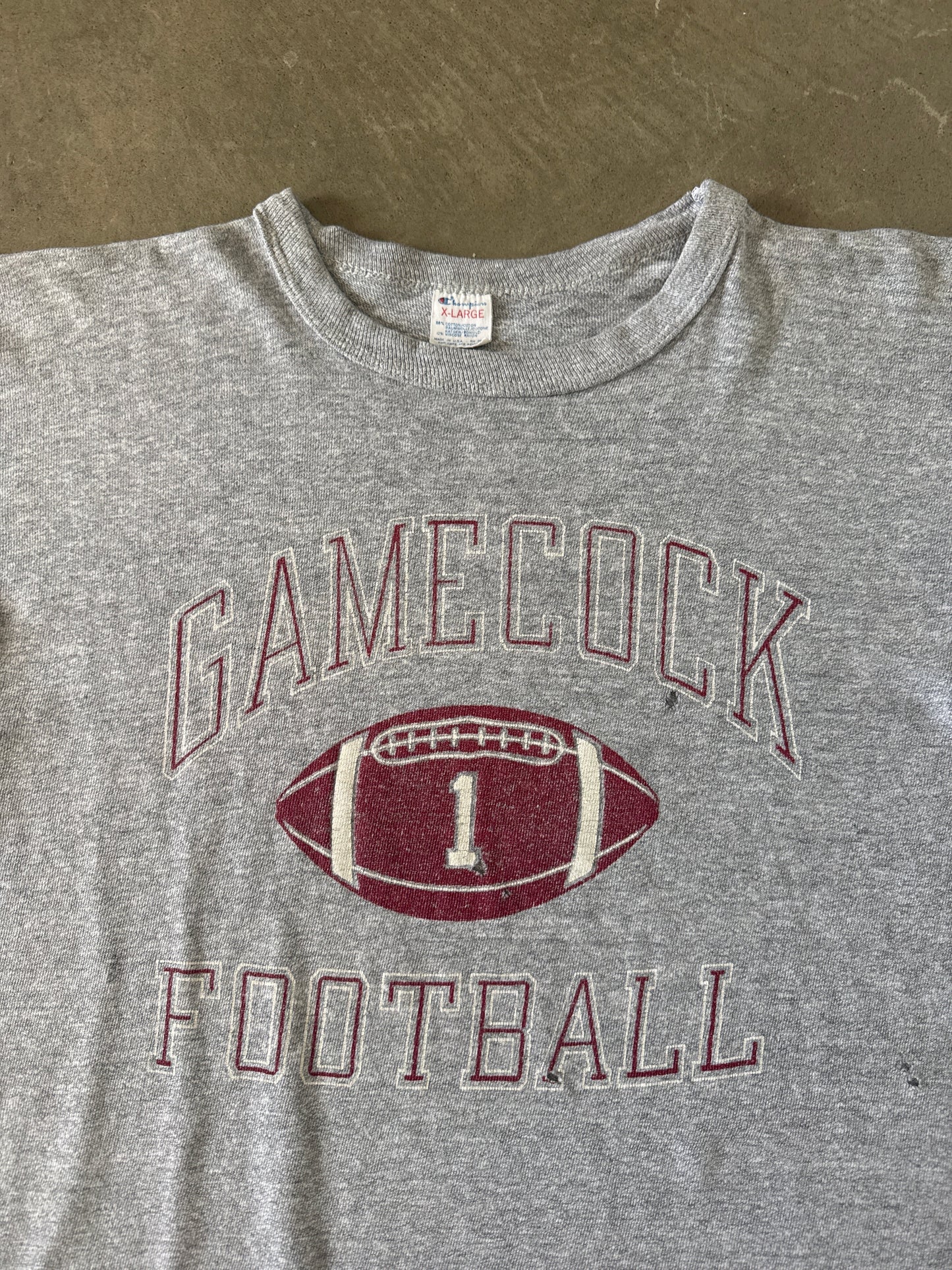 Vintage 80s Champions University Of South Carolina Gamecocks Tee
