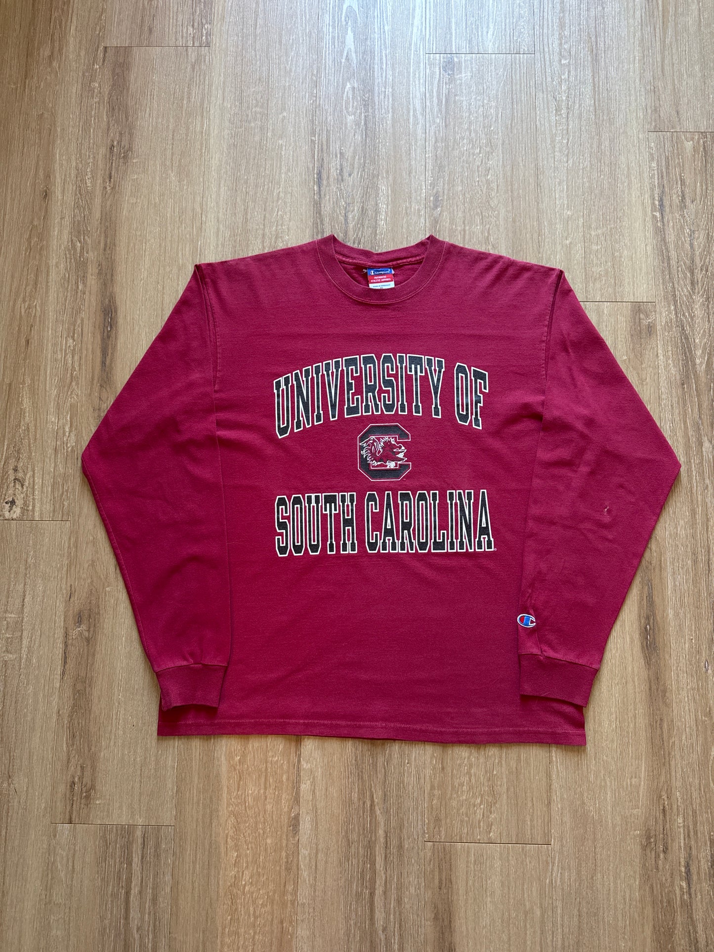Vintage Champion University Of South Carolina Gamecocks Long Sleeve