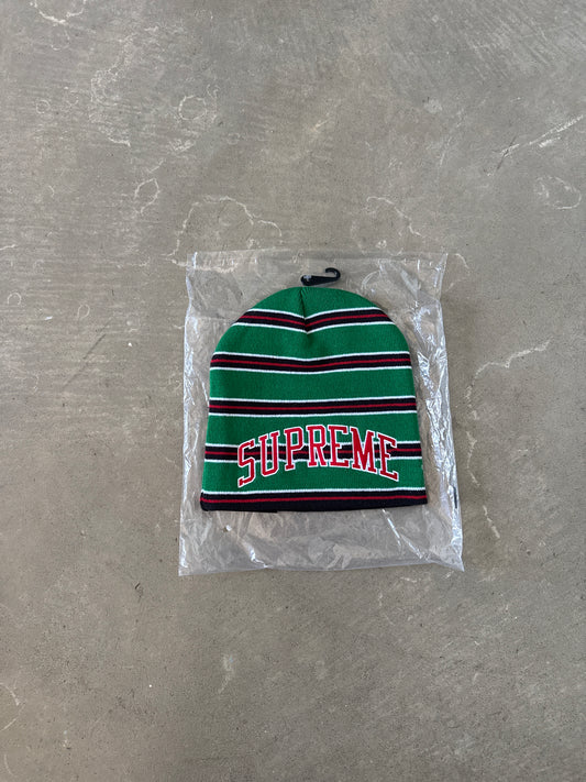 Supreme New Era Green Stripe Beanie (FW26)