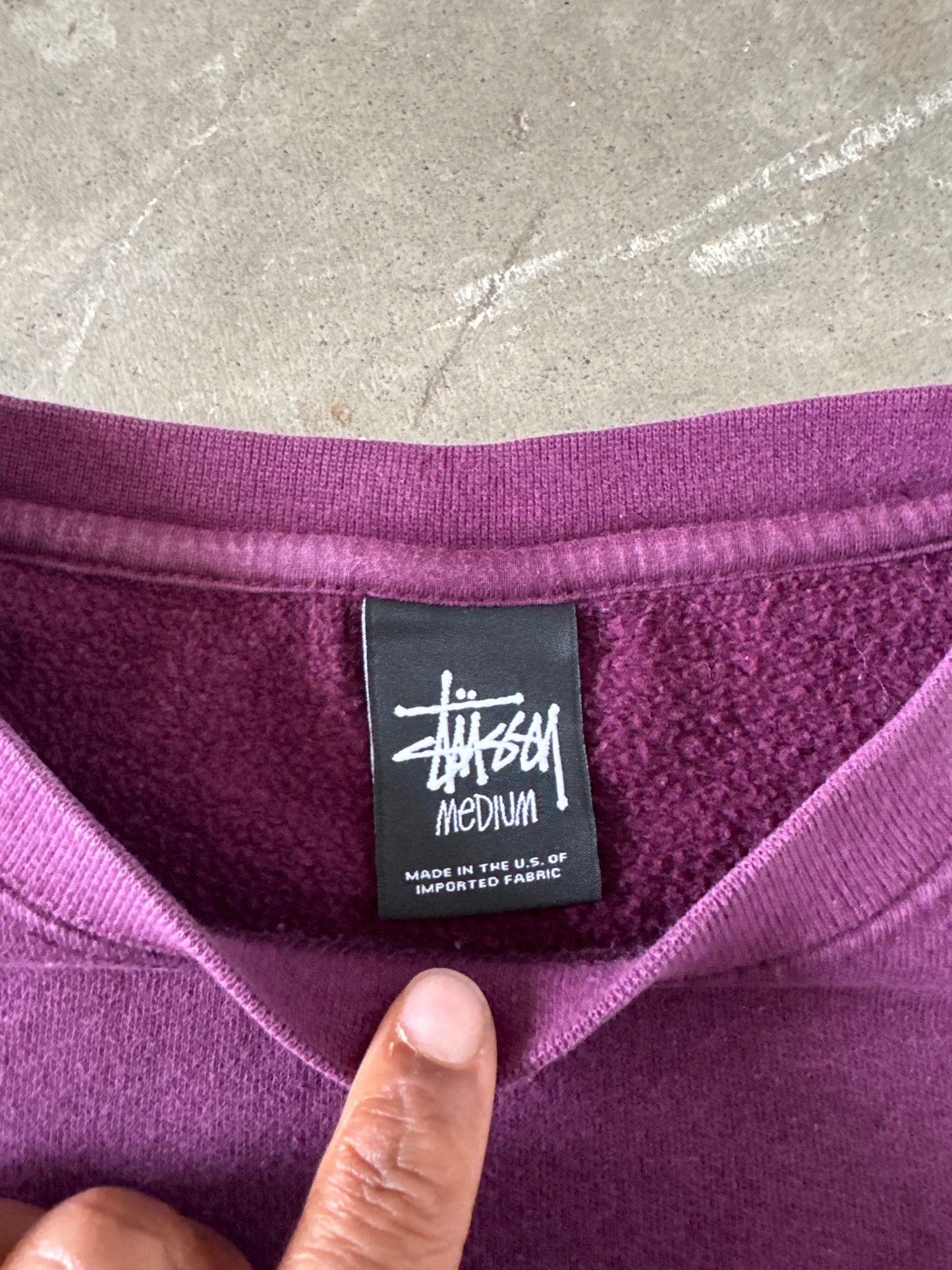 Y2K Stussy Camo S Logo Embroidered Sweatshirt