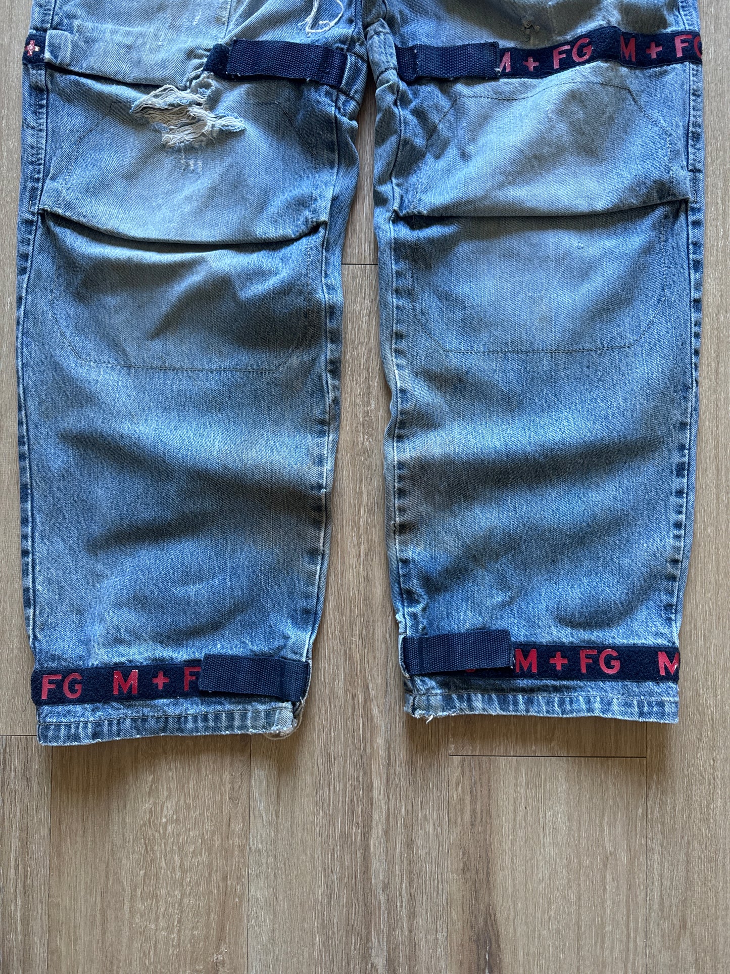 Vintage Marithe Francois Girbaud Distressed Thrashed Utility Pants