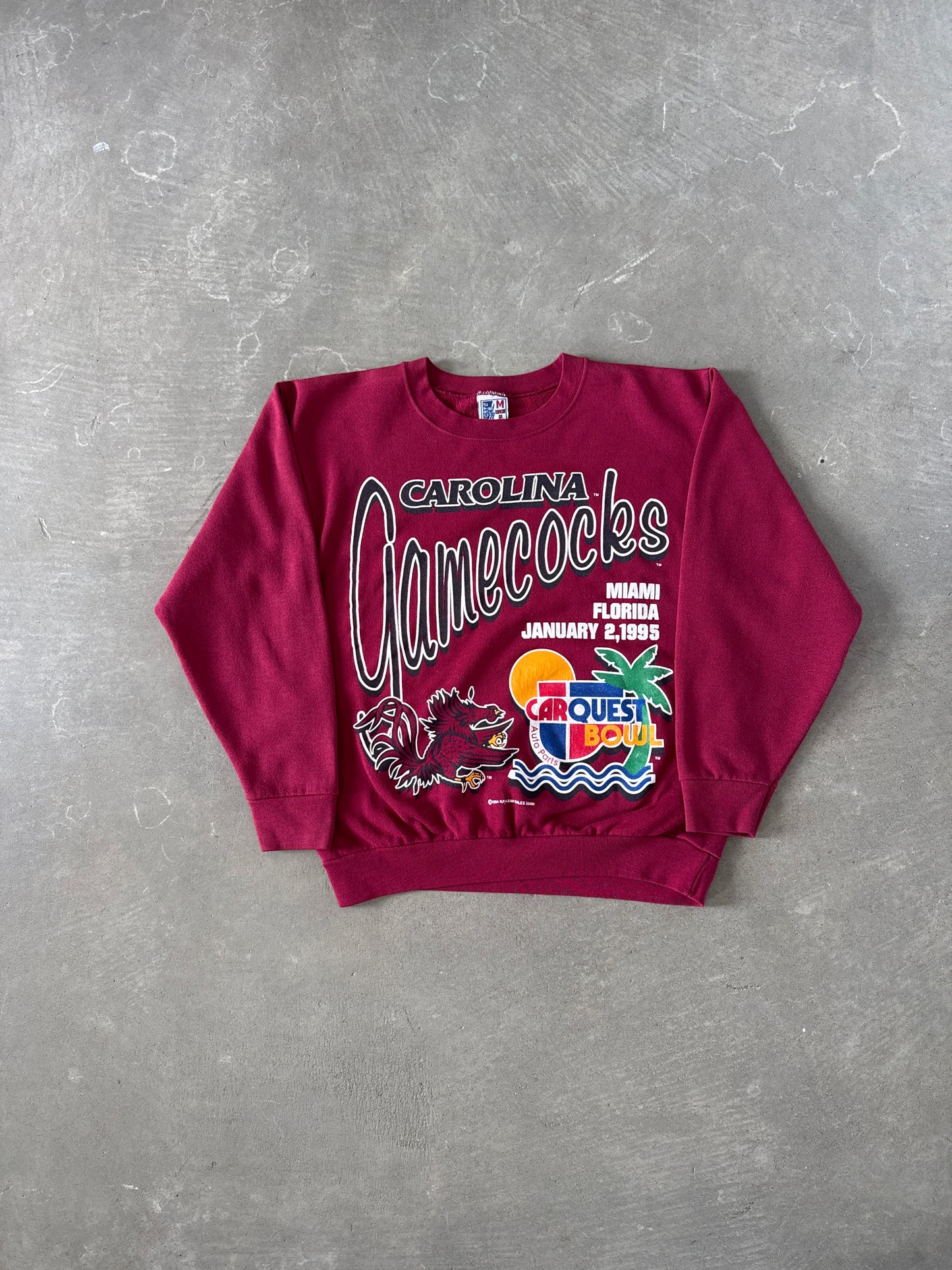 Vintage 1995 Carquest Bowl University Of South Carolina Gamecocks Sweatshirt